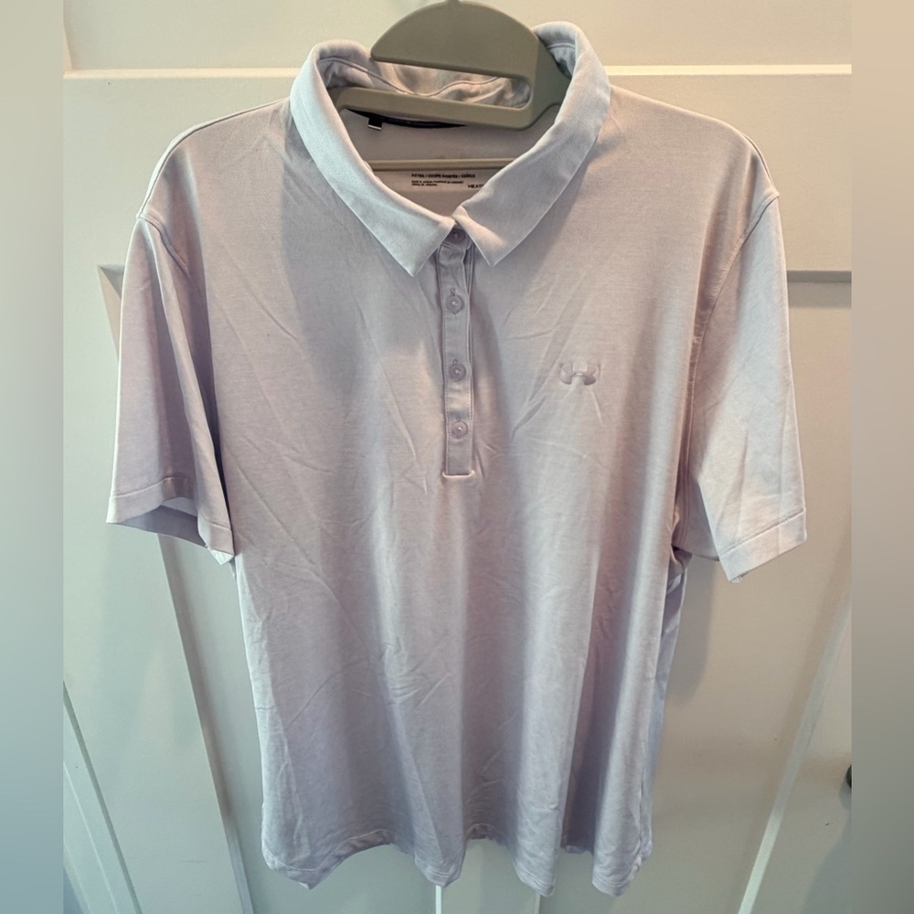 Under Armour HeatGear Polo Shirt 2XL Performance Golf Athletic Short Sleeve